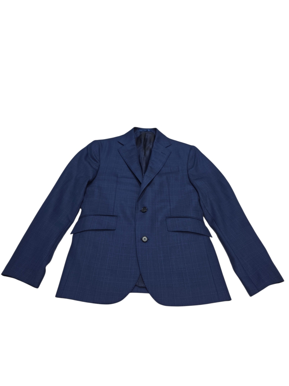 Huddersfield By Bradford Newman Men's Navy Blue Two-Button Suit Blazer Custom Sz